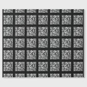 Maak een Tiled QR-codepatroon | Aanpasbare kleur Cadeaupapier (Vlak)