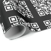 Maak een Tiled QR-codepatroon | Aanpasbare kleur Cadeaupapier (Rol Hoek)