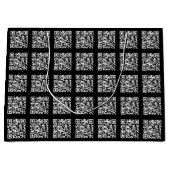 Maak een Tiled QR-codepatroon | Aanpasbare kleur Groot Cadeauzakje (Voorkant)