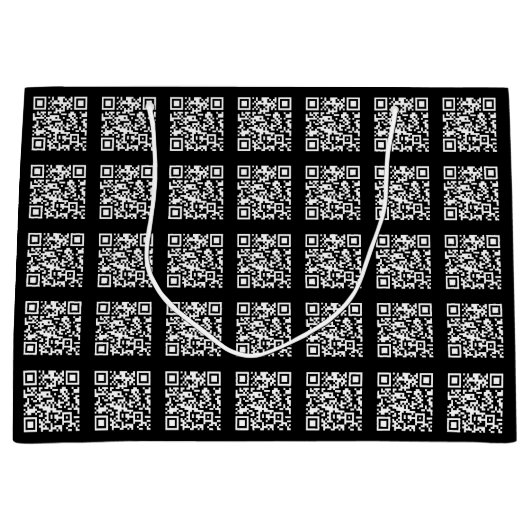 Maak een Tiled QR-codepatroon | Aanpasbare kleur Groot Cadeauzakje (Voorkant)