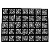 Maak een Tiled QR-codepatroon | Aanpasbare kleur Groot Cadeauzakje (Achterkant)