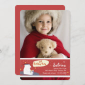 Maak een Uitnodiging van de Fotopartij van de Wish (Voorkant / Achterkant)