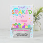 Maak een uitnodiging voor een meisje op de verjaar (Staand voorkant)