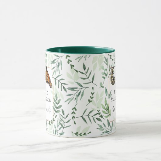 Maak een Verandering Monarch Butterfly Behoud Mok (Midden)