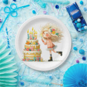 Maak een verjaardag papieren bordje (Feest)
