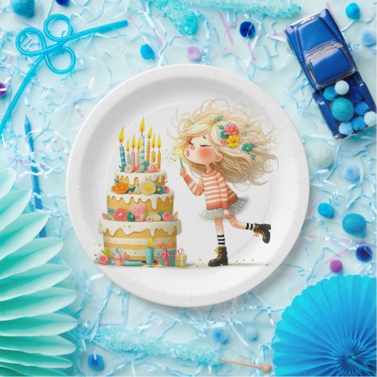 Maak een verjaardag papieren bordje (Feest)