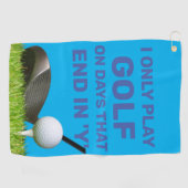 Maak een Verklaring over de cursus met  Golfhanddoek (Horizontaal)