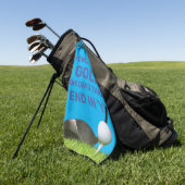 Maak een Verklaring over de cursus met  Golfhanddoek (Groen)