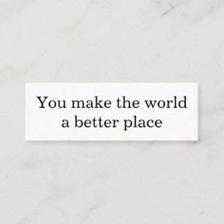 Maak een verschil contactkaartje