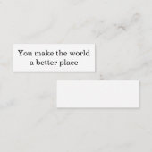 Maak een verschil contactkaartje (Voorkant / Achterkant)