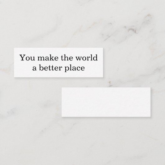 Maak een verschil contactkaartje (Voorkant / Achterkant)