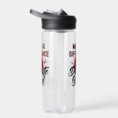 Maak een verschil, doneer bloed, red een leven waterfles (Rechts)