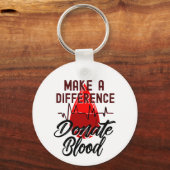 Maak een verschil, doneer bloed sleutelhanger (Achterkant)