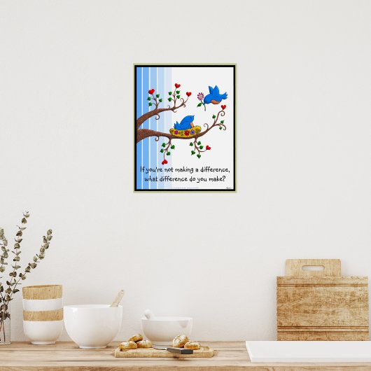Maak een verschil poster (Keuken)