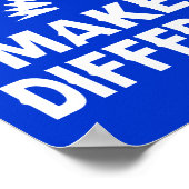 Maak een verschil poster (Hoek)