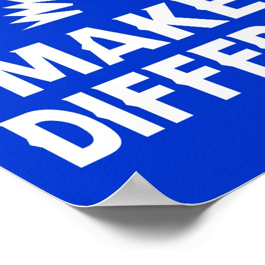 Maak een verschil poster (Hoek)