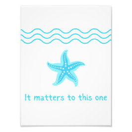 Maak een verschil, Starfish Story. Foto Afdruk