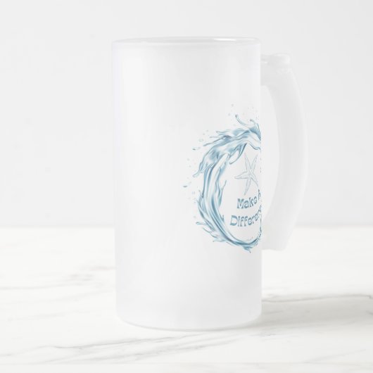 Maak een verschil, Starfish Story. Matglas Bierpul (Voorkant rechts)