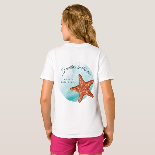 Maak een verschil, Starfish Story. T-shirt (Achterkant volledig)