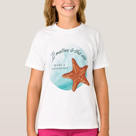 Maak een verschil, Starfish Story. T-shirt (Voorkant)