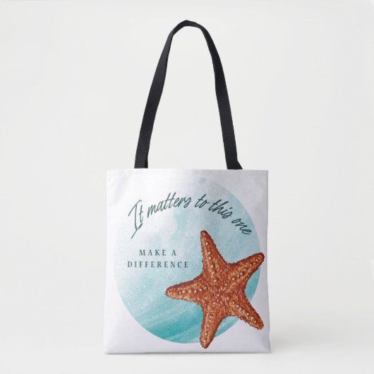Maak een verschil, Starfish Story. Tote Bag (Voorkant)
