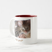 "Maak een verschil" Tweekleurige Koffiemok (Voorkant links)