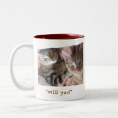 "Maak een verschil" Tweekleurige Koffiemok (Links)