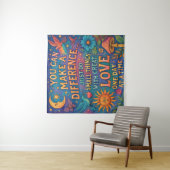 MAAK EEN VERSCHIL WANDKLEED KUNST (In situ)