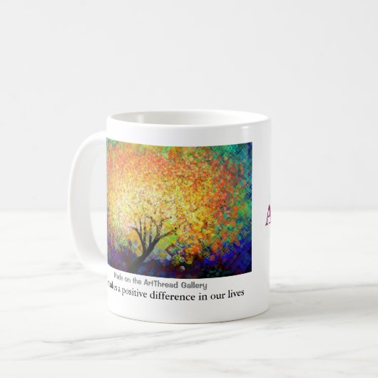 Maak een verschil, Witte Mok van 11 oz (Voorkant links)