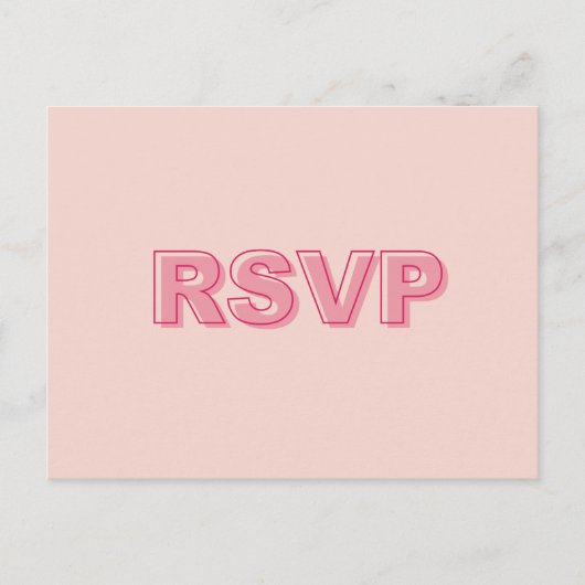 Maak een vet omlijnd herinnering RSVP-Briefkaart v Uitnodiging Briefkaart (Voorkant)