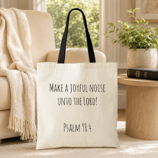 Maak een vreugdevolle geluid Zegeningen Tote Bag