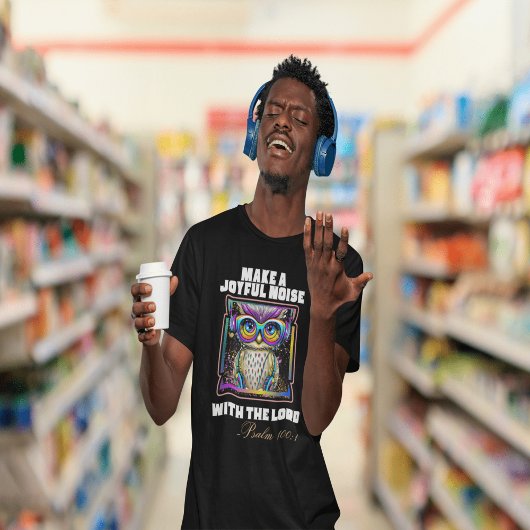 Maak een vreugdevolle ruis Christelijk geloof T-shirt