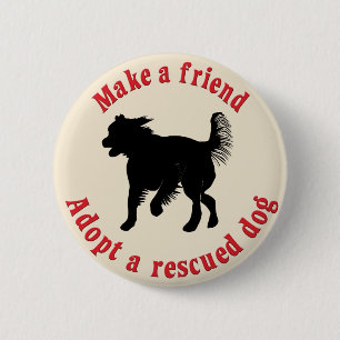 Maak een vriend - Mutts Ronde Button 5,7 Cm