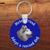 Maak een vriend - Siberië Husky Sleutelhanger (Voorkant)