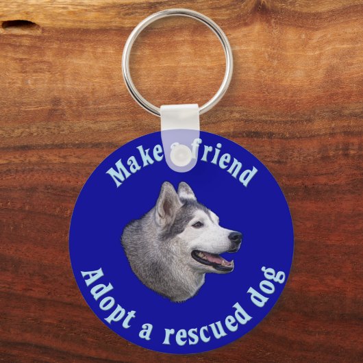Maak een vriend - Siberië Husky Sleutelhanger (Voorkant)