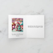 Maak een vrolijk geluid Happy Mouse zingen Christe Feestdagen Kaart (Binnen)