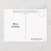 Maak een vrolijk geluid Happy Mouse zingen Christe Feestdagenkaart (Achterkant)