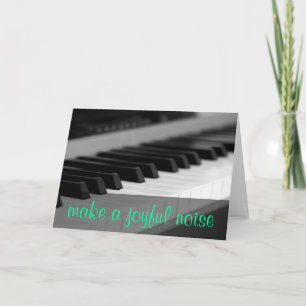 Maak een vrolijk geluid over de Lord Psalm 98:4 Feestdagen Kaart