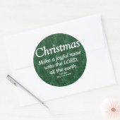 Maak een vrolijk lawaai kerstbal 98-4 ronde sticker (Envelop)