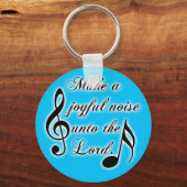 Maak een vrolijk lawaai naar de Heer - Psalm 100 Sleutelhanger (Voorkant)