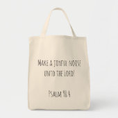 Maak een vrolijk lawaai psalm 98 Christelijk Tote Bag (Voorkant)