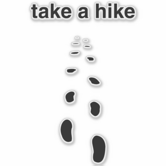 Maak een wandeling - Buiten, Natuur Sticker (Voorkant)