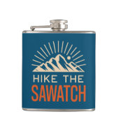 Maak een wandeling door de Sawatch Range Sunburst Heupfles (Voorkant)