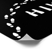 Maak een wandeling - Footsteps Design Poster (Hoek)