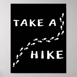 Maak een wandeling - Footsteps Design Poster