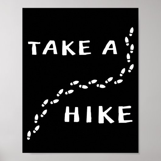 Maak een wandeling - Footsteps Design Poster (Voorkant)