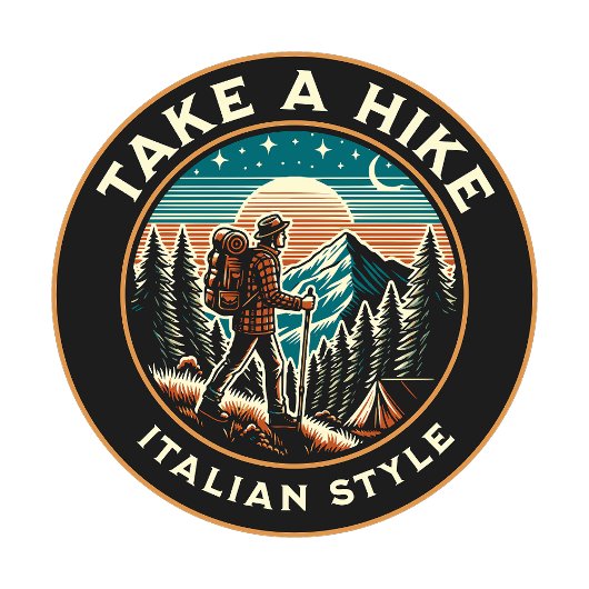 MAAK EEN WANDELING ITALIAANSE STIJL T-SHIRT