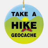 Maak een wandeling landschap keramisch ornament (Achterkant)