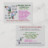 Maak een wandeling op de Wild Side THRIFT CONSIGNM Visitekaartje (Voorkant / Achterkant)