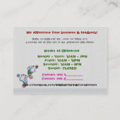 Maak een wandeling op de Wild Side THRIFT CONSIGNM Visitekaartje (Achterkant)